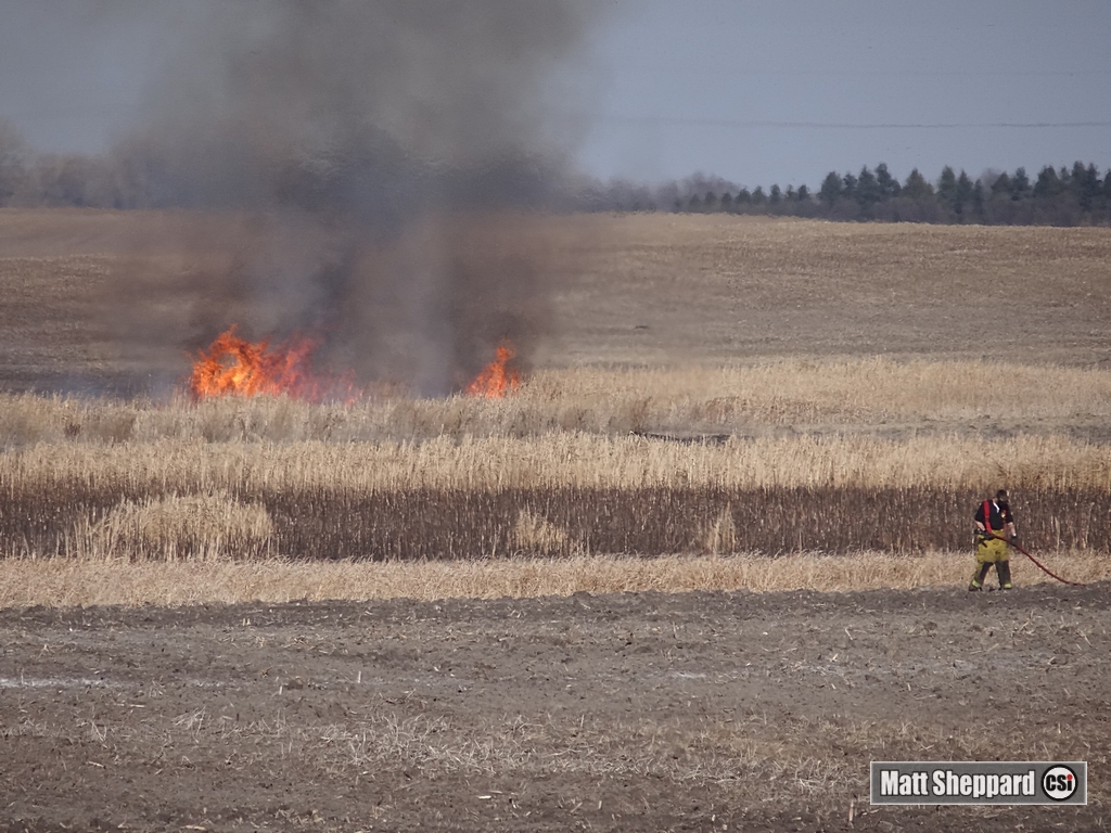 Rural fire east of Jamestown April 10, 2015 - CSi photos